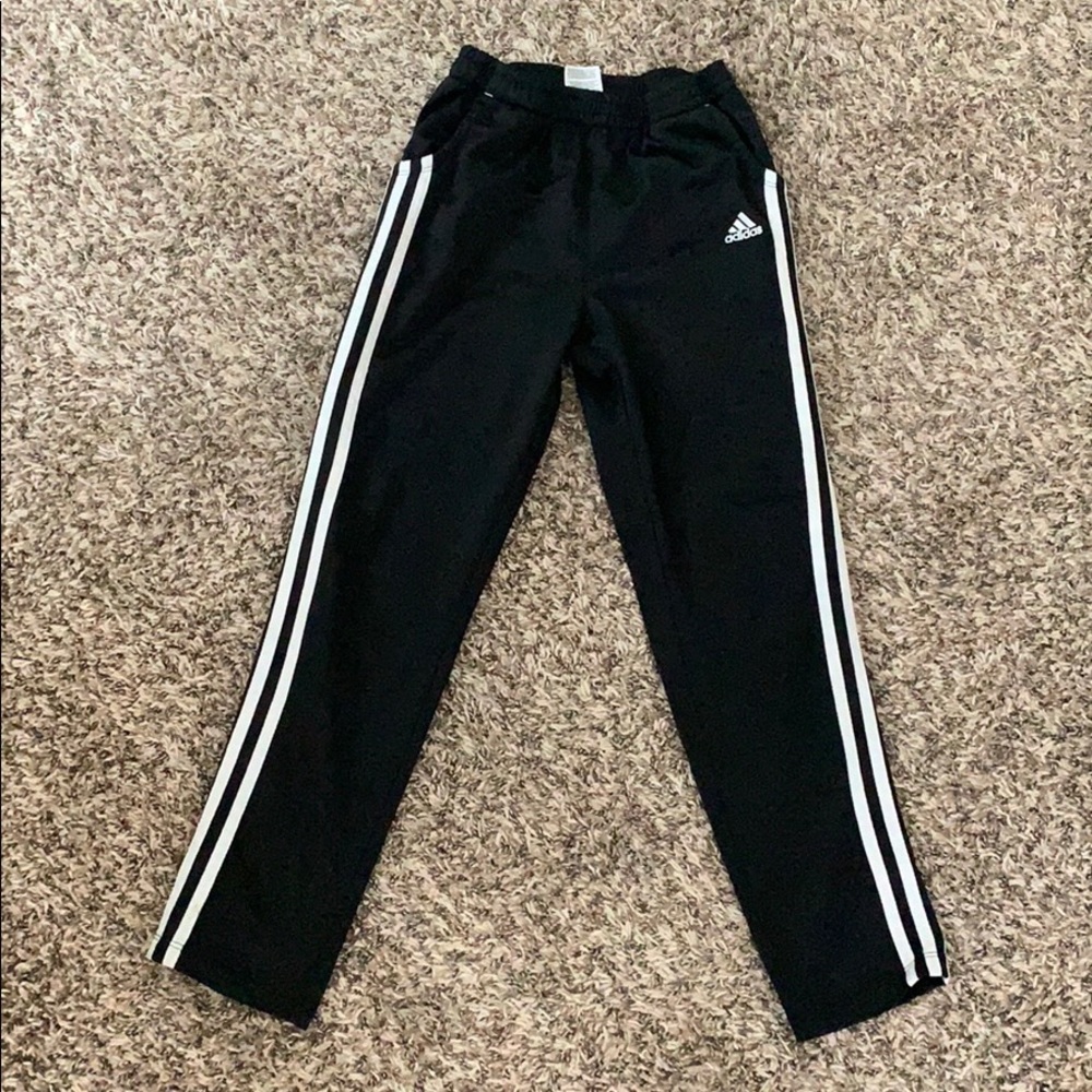 Adidas black and white pants for children